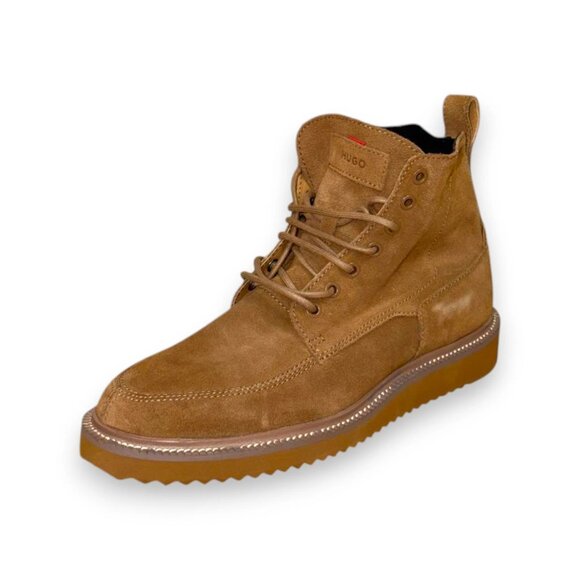 HUGO BOSS DISTRICT HALB SD Men's Ankle Boots Lace-Up Brown Designer Size US 9